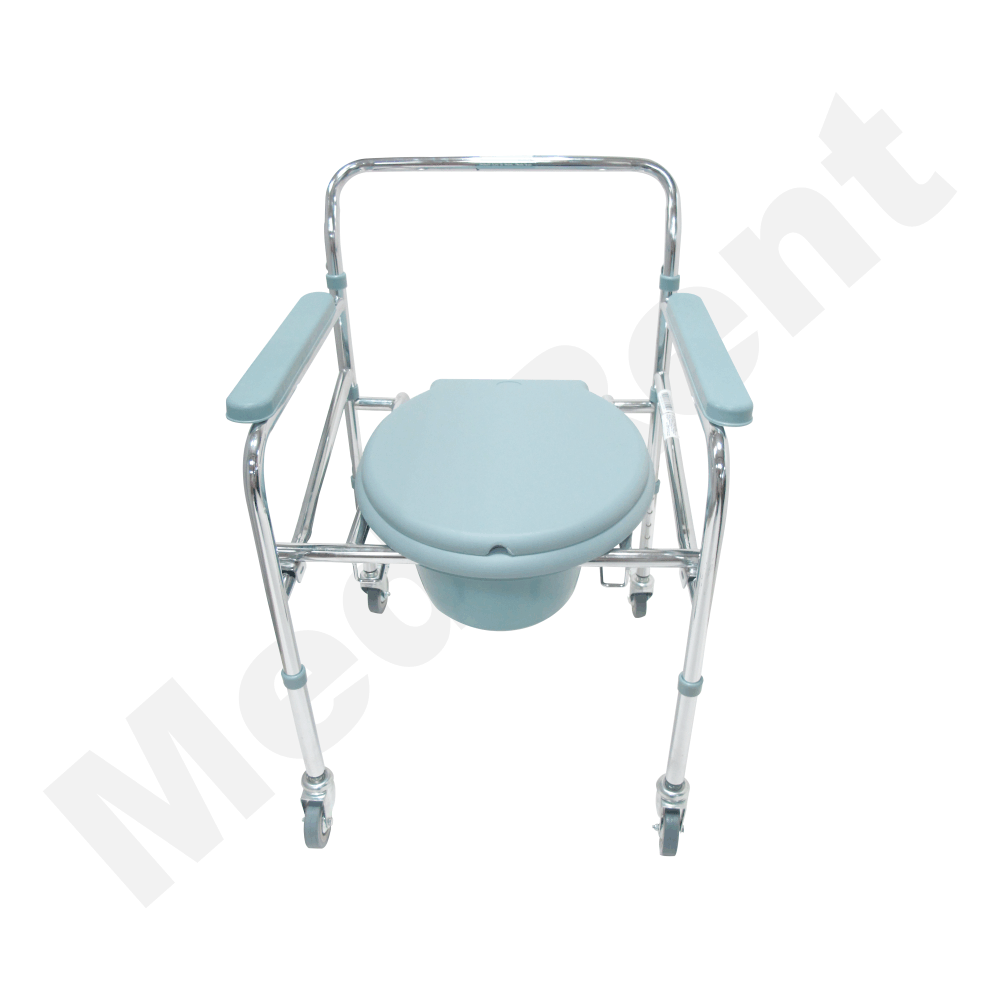 Buy Folding Commode Chair With Wheels Online Medirent Services