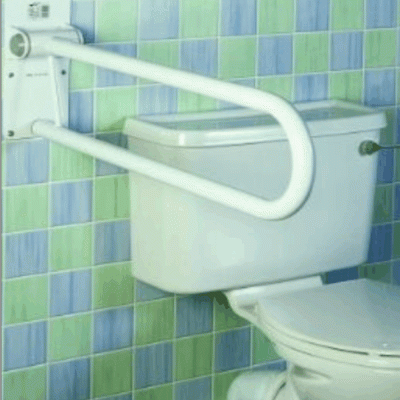 Toilet Arm Support White